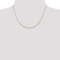 14K Yellow Gold 18" 1mm Octagonal Snake Chain with Lobster Clasp by Oro Pregiato
