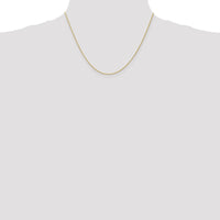 14K Yellow Gold 18" 1mm Parisian Wheat Chain with Lobster Clasp by Oro Pregiato