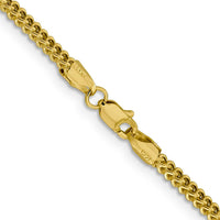 14K Yellow Gold 18" 2.2mm Semi-Solid Franco Chain with Lobster Clasp by Oro Pregiato