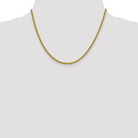 14K Yellow Gold 18" 2.2mm Semi-Solid Franco Chain with Lobster Clasp by Oro Pregiato