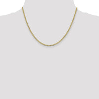 14K Yellow Gold 18" 2.4mm Concave Anchor Chain with Lobster Clasp by Oro Pregiato