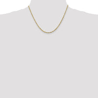 14K Yellow Gold 18" 2.5mm Ultra Diamond-Cut Rope Chain with Lobster Clasp by Oro Pregiato