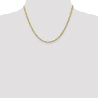 14K Yellow Gold 18" 2.8mm Flat Wheat Chain with Lobster Clasp by Oro Pregiato