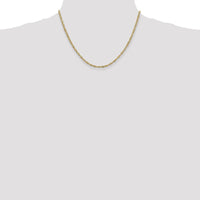 14K Yellow Gold 18" 2mm Singapore Chain with Lobster Clasp by Oro Pregiato