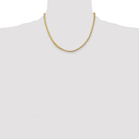 14K Yellow Gold 18" 3.7mm Franco Chain with Fancy Lobster Clasp by Oro Pregiato