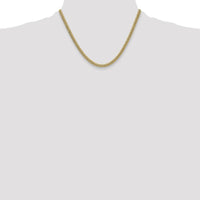 14K Yellow Gold 18" 4.5mm Semi-Solid Miami Cuban Chain Necklace by Oro Pregiato