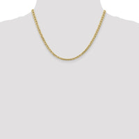14K Yellow Gold 18" 4mm Semi-Solid Anchor Chain with Lobster Clasp by IBGoodman