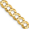 14K Yellow Gold 18" 5.9mm Lightweight Flat Cuban Chain with Lobster Clasp by Oro Pregiato