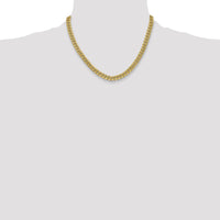 14K Yellow Gold 18" 6mm Cuban Chain with Lobster Clasp by Oro Pregiato