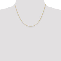 14K Yellow Gold 18" Baby Rope Chain with Spring Ring Clasp - 1.1mm Width by Oro Pregiato