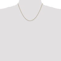 14K Yellow Gold 18" Box Chain Necklace - 0.9mm Width by Oro Pregiato