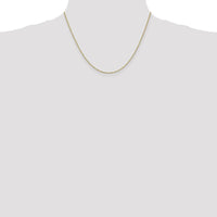 14K Yellow Gold 18" Box Chain Necklace - 1.1mm Width by Oro Pregiato