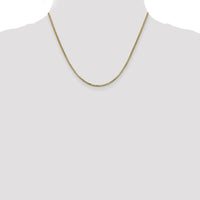 14K Yellow Gold 18" Box Chain Necklace - 1.75mm Width by Oro Pregiato
