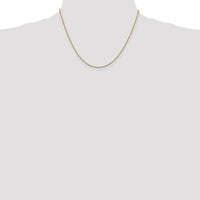 14K Yellow Gold 18" Box Chain Necklace with Lobster Clasp - 1.05mm Width by Oro Pregiato