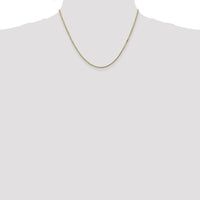 14K Yellow Gold 18" Box Chain Necklace with Lobster Clasp - 1.5mm Width by Oro Pregiato