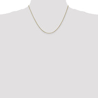 14K Yellow Gold 18" Box Chain Necklace with Lobster Clasp - 1mm Width by Oro Pregiato
