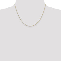 14K Yellow Gold 18" Box Chain Necklace with Spring Ring Clasp - 0.7mm Width by Oro Pregiato