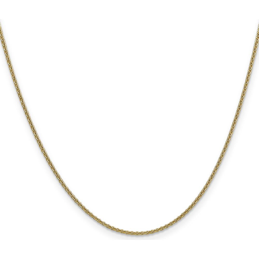 14K Yellow Gold 18" Cable Link Necklace with Lobster Clasp - 1.4mm by Oro Pregiato