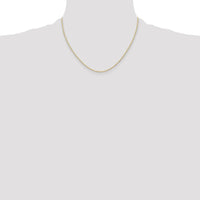 14K Yellow Gold 18" Cable Rope Chain with Spring Ring Clasp