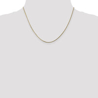 14K Yellow Gold 18" Curb Chain Necklace with Spring Ring Clasp - 1.4mm Width by Oro Pregiato