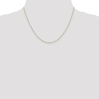 14K Yellow Gold 18" Diamond-Cut Cable Chain Necklace with Lobster Clasp by Oro Pregiato