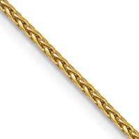 14K Yellow Gold 18" Diamond-Cut Parisian Wheat Chain with Lobster Clasp by Oro Pregiato