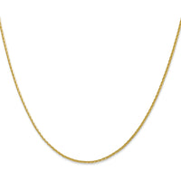 14K Yellow Gold 18" Diamond-Cut Parisian Wheat Chain with Lobster Clasp by Oro Pregiato