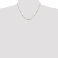 14K Yellow Gold 18" Diamond-Cut Rope Chain Necklace - 1.5mm Width by Oro Pregiato