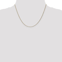 14K Yellow Gold 18" Diamond-Cut Rope Chain Necklace with Lobster Clasp - 1.15mm