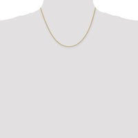 14K Yellow Gold 18" Diamond-Cut Rope Chain Necklace with Lobster Clasp - 1.5mm