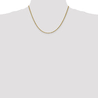 14K Yellow Gold 18" Diamond-Cut Rope Chain Necklace with Lobster Clasp - 2.25mm
