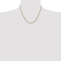 14K Yellow Gold 18" Diamond-Cut Rope Chain with Lobster Clasp by Oro Pregiato