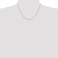 14K Yellow Gold 18" Diamond-Cut Spiga Chain - 0.85mm Width by Oro Pregiato