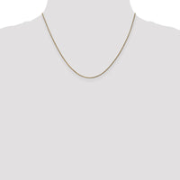 14K Yellow Gold 18" Diamond-Cut Spiga Chain Necklace - 1.05mm Width by Oro Pregiato
