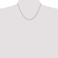 14K Yellow Gold 18" Diamond-Cut Spiga Chain Necklace - 1.05mm Width by Oro Pregiato