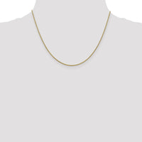 14K Yellow Gold 18" Forzantine Cable Chain Necklace - Polished Finish by Oro Pregiato