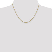14K Yellow Gold 18" Forzantine Cable Chain with Lobster Clasp - 1.8mm Width by Oro Pregiato