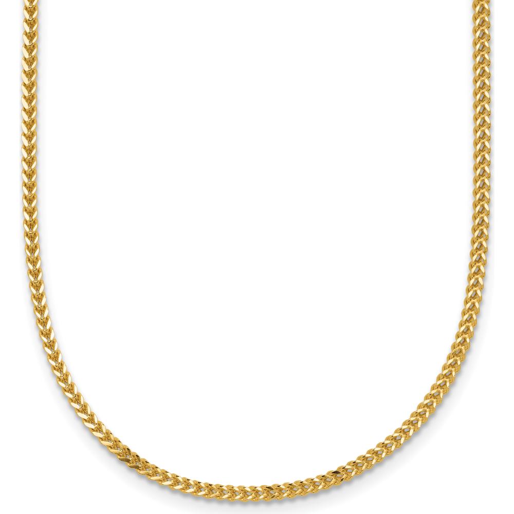 14K Yellow Gold 18" Franco Chain with Lobster Clasp - 1.3mm Width by Oro Pregiato