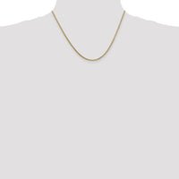 14K Yellow Gold 18" Franco Chain with Lobster Clasp - 1.3mm Width by Oro Pregiato
