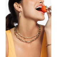 14K Yellow Gold 18" French Cable Link Chain Necklace - 6mm Polished Fancy Links by Orozza Fine Jewelry