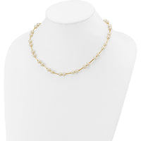 14K Yellow Gold 18" Freshwater Cultured Pearl Beaded Necklace - 6-7mm Pearls by Monteluci Fine Jewelry