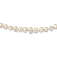 14K Yellow Gold 18" Graduated Freshwater Cultured Pearl Necklace with Pearl Clasp by Monteluci Fine Jewelry