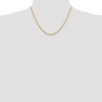 14K Yellow Gold 18-Inch 2.5mm Herringbone Chain Necklace by 0