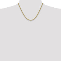 14K Yellow Gold 18-inch Semi-Solid Miami Cuban Link Chain - 3.5mm Width by Oro Pregiato