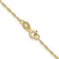 14K Yellow Gold 18" Mariners Link Chain Necklace - 1.5mm Width by Oro Pregiato