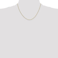 14K Yellow Gold 18" Mariners Link Chain Necklace - 1.5mm Width by Oro Pregiato