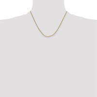 14K Yellow Gold 18" Mariners Link Chain Necklace - 2.35mm Width by Oro Pregiato