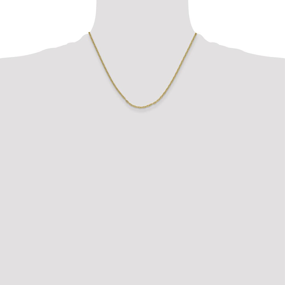 14K Yellow Gold 18" Mariners Link Chain Necklace - 2.35mm Width by Oro Pregiato