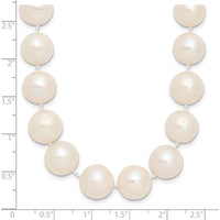 14K Yellow Gold 18" Necklace with 11-12mm Freshwater Cultured Pearls by Monteluci Fine Jewelry