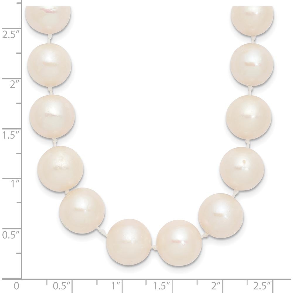 14K Yellow Gold 18" Necklace with 11-12mm Freshwater Cultured Pearls by Monteluci Fine Jewelry